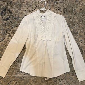 Ruffle Neck Long Sleeve